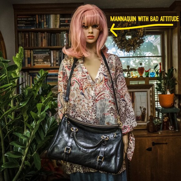 Dooney & Bourke Black Pebbled Leather Florentine Satchel a CLASSIC handbag - Picture 12 of 12